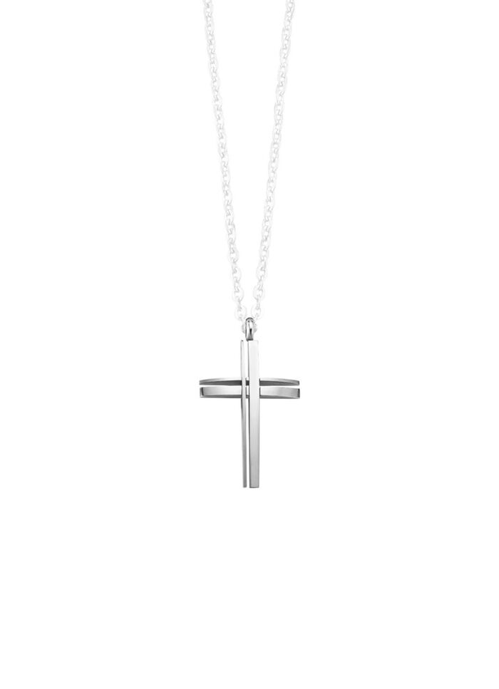 Durchbrochener Kreuz-Anhänger aus Edelstahl 