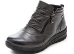 ELENA EDEN, gefütterte Damen-Boots, Winterschuhe, Weite H, mit Reißverschluss GRAU