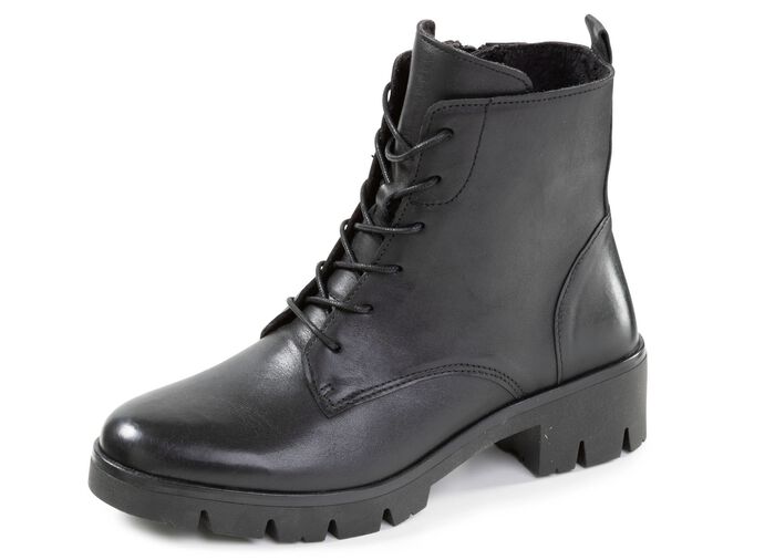ELENA EDEN, bequeme Damen-Stiefeletten, Winterschuhe, Weite H, mit herausnehmbarem Fu&szlig;bettELENA EDEN, bequeme Damen-Stiefeletten, Weite H, mit herausnehmbarem Fu&szlig;bett SCHWARZ