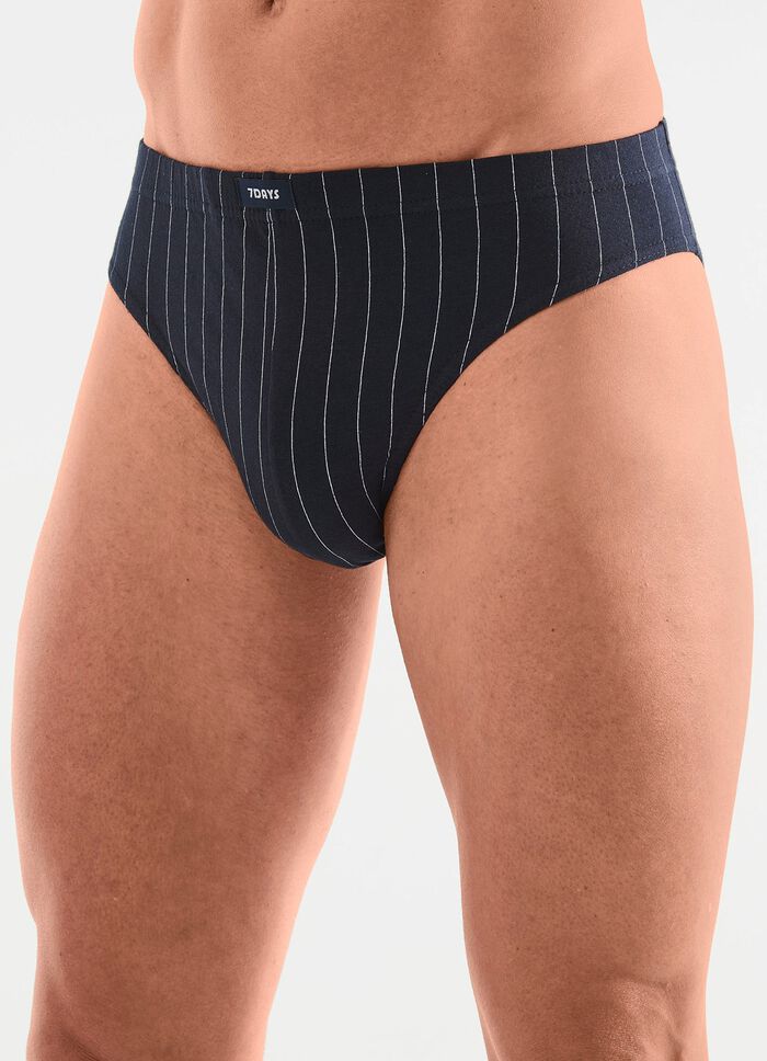 Viererpack Slips mit Streifendessin 