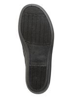 Hausschuh aus bedrucktem Samt in Leo-Muster SCHWARZ-BRONZE