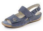 Waldläufer, bequeme Damen-Sandalen, Weite H, mit herausnehmbarem Fußbett JEANS