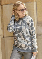 Pullover mit flauschigem Griff 