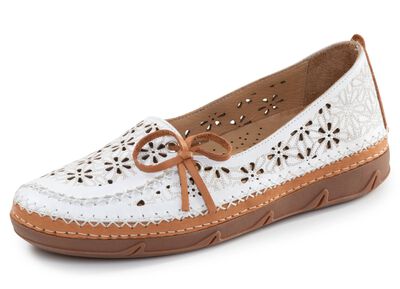 ELENA EDEN, sommerliche Damen-Slipper, Weite H, mit herausnehmbarem Fußbett 