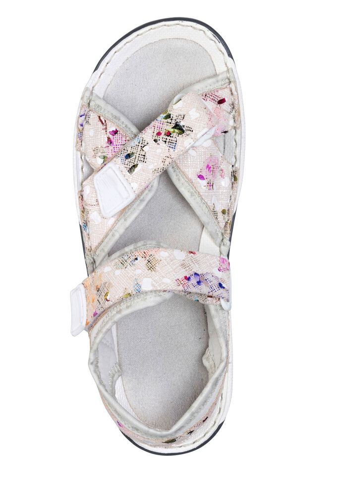 ELENA EDEN Sandale mit verspieltem Druck ECRU-BUNT