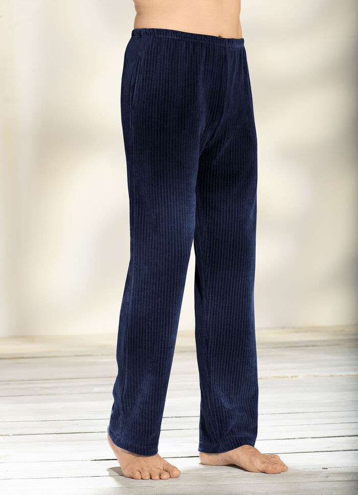 Hose mit bequemem Dehnbund rundum in 2 Farben MARINE
