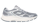 SKECHERS Schnür-Sneaker aus Metallicleder SILBER-GRAU
