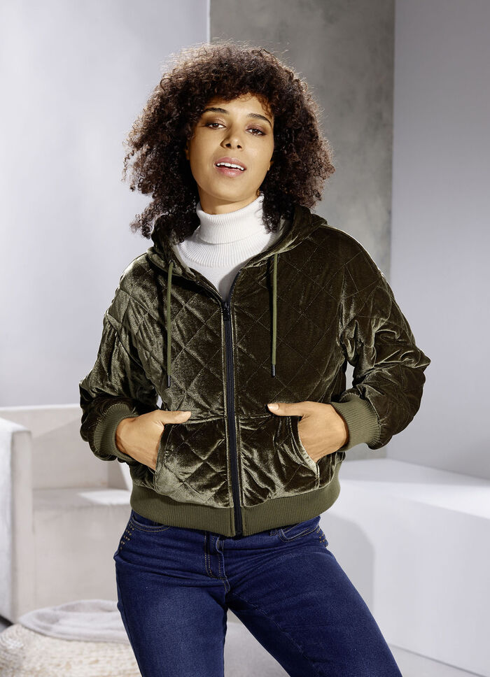 Kurzjacke aus Samt 