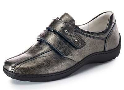 Waldl&auml;ufer, bequeme Damen-Slipper, Weite H, mit herausnehmbarem Fu&szlig;bett 