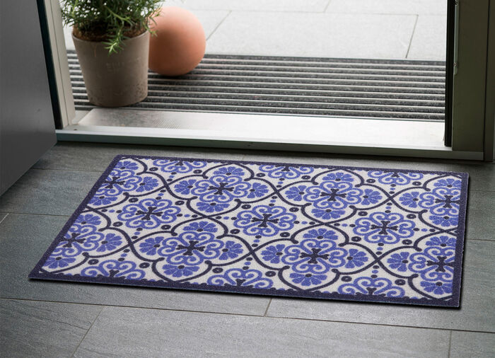 Fußmatte mit rutschhemmender Latex-Rückseite 