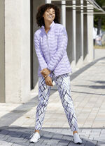 Hose in 7/8-L&auml;nge mit aktueller Dessinierung 