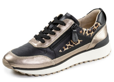 Caprice, trendige Damen-Sneaker, Weite G, mit herausnehmbarem Lederfußbett 