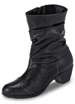 Andrea Conti, modische Damen-Stiefeletten, Winterschuhe, mit Reißverschluss SCHWARZ