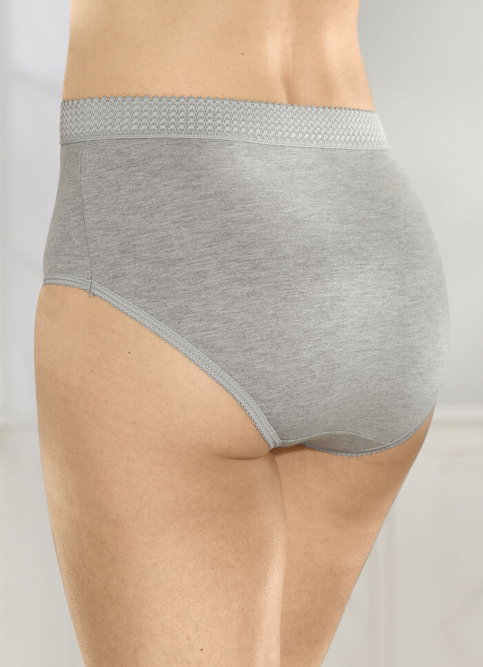 Sechserpack Slips mit elastischen Beinabschlüssen 