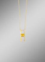 Edler Anhänger mit Citrin und Brillanten 