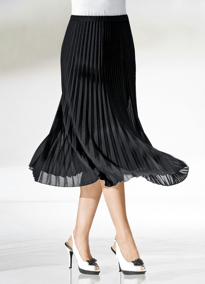 Rock mit Sonnenplissee-Falten 