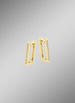 Moderne Creolen mit Brillanten 