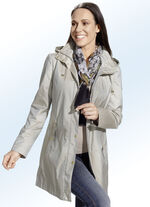 Longjacke mit abnehmbarer Kapuze LINDGRÜN