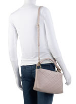 Laurina Tasche mit trendiger Ziersteppung PUDERROSÉ