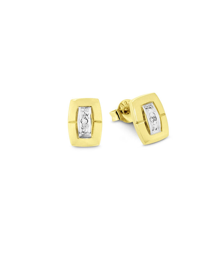 Moderne Ohrstecker mit Diamanten 