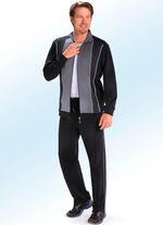 Freizeitanzug mit elastischen &Auml;rmelabschl&uuml;ssen 