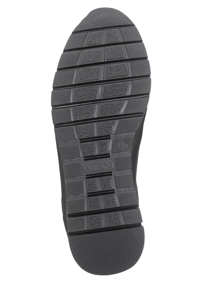 ELENA EDEN, sportliche Damen-Sneaker, Weite H, mit herausnehmbarem Fußbett SCHWARZ