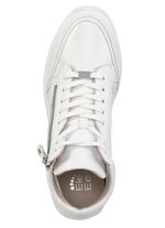 ELENA EDEN, schicke Damen-Boots, Weite G, mit herausnehmbarem Fu&szlig;bett WEISS