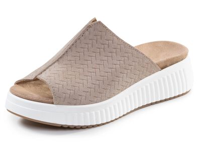 ELENA EDEN, trendige Damen-Pantoletten, Weite H, mit herausnehmbarem Fu&szlig;bett 