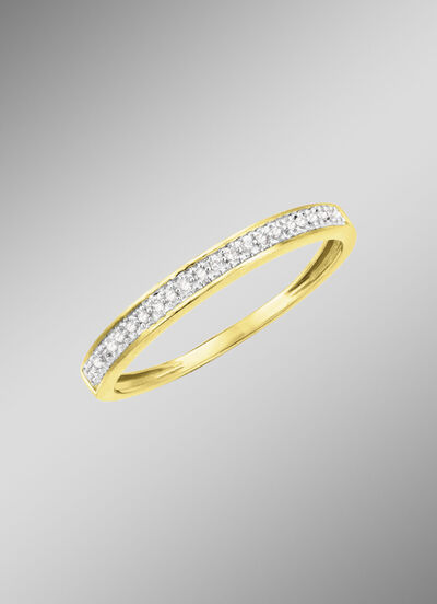 Feiner Damenring mit Diamanten 