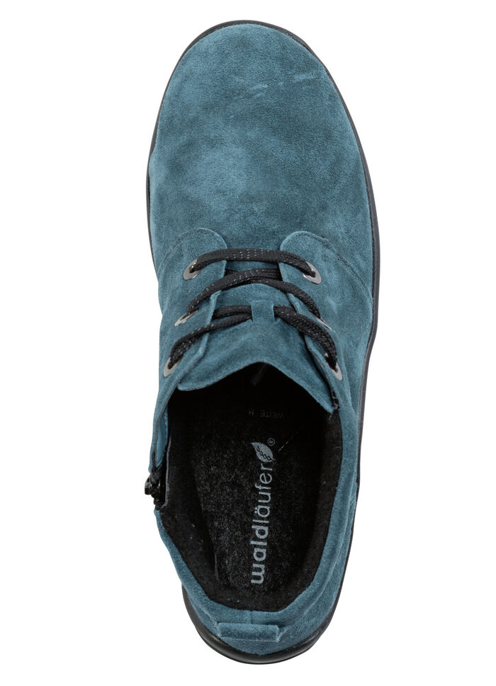 Waldläufer, bequeme Damen-Boots, Winterschuhe, Weite H, mit herausnehmbarem Fußbett PETROL