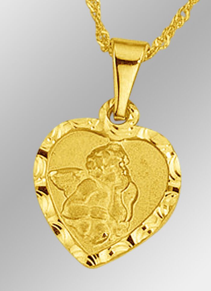 Anhänger Schutzengel mit Diamantschnitt 