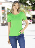 Shirt mit schöner Stickerei in 2 Farben GRÜN