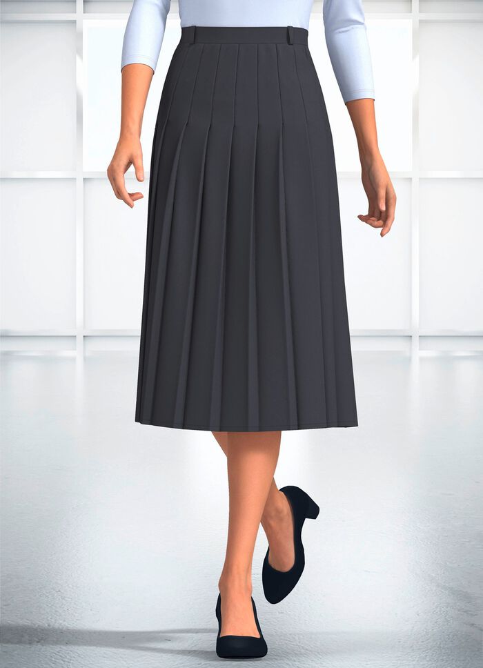 Rock mit Falten rundum 