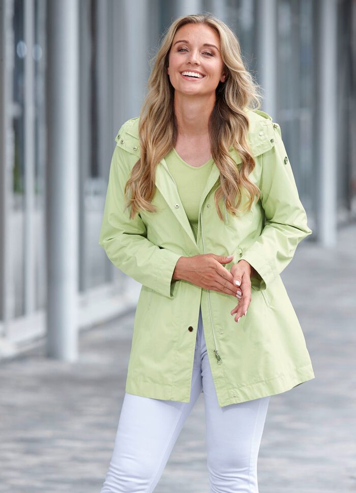 Funktions-Longjacke mit abnehmbarer Kapuze MAIGR&Uuml;N