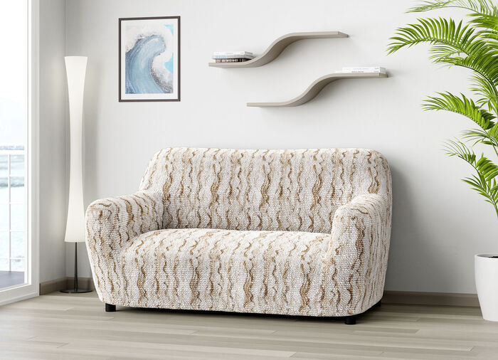 Stretchbezüge aus bi-elastischem Mikrofaser-Stretch BEIGE