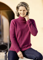 Pullover in sehr kuschliger Flauschqualität BEERE