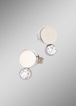 Ohrstecker aus Titan mit synth. Zirkonia 