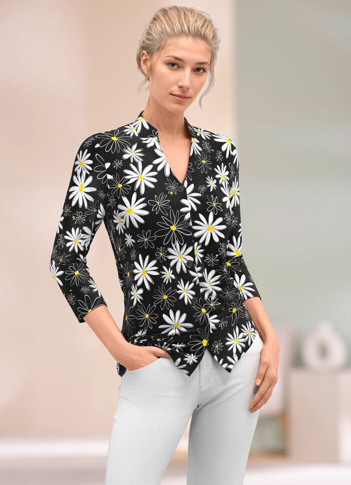 Shirtbluse mit Floral-Druck 