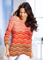 Pullover mit Struktur- und Ajourmuster 