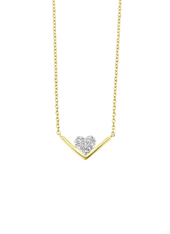 Herzige Halskette mit Brillanten 
