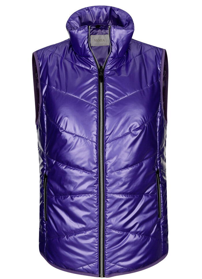 Weste in Metallic-Optik