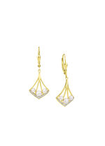 Ohrringe mit Zirkonia und Süßwasser-Zuchtperlen 