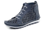 Gemini Bootie mit Knitter-Struktur MARINE