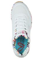 SKECHERS, trendige Damen-Sneaker, mit sichtbarem Luftpolster WEISS