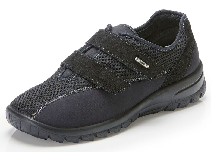 Klettschuh mit gepolstertem Futter SCHWARZ