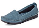 Gemini Mokassin-Slipper mit toller Pr&auml;gung JEANSBLEU