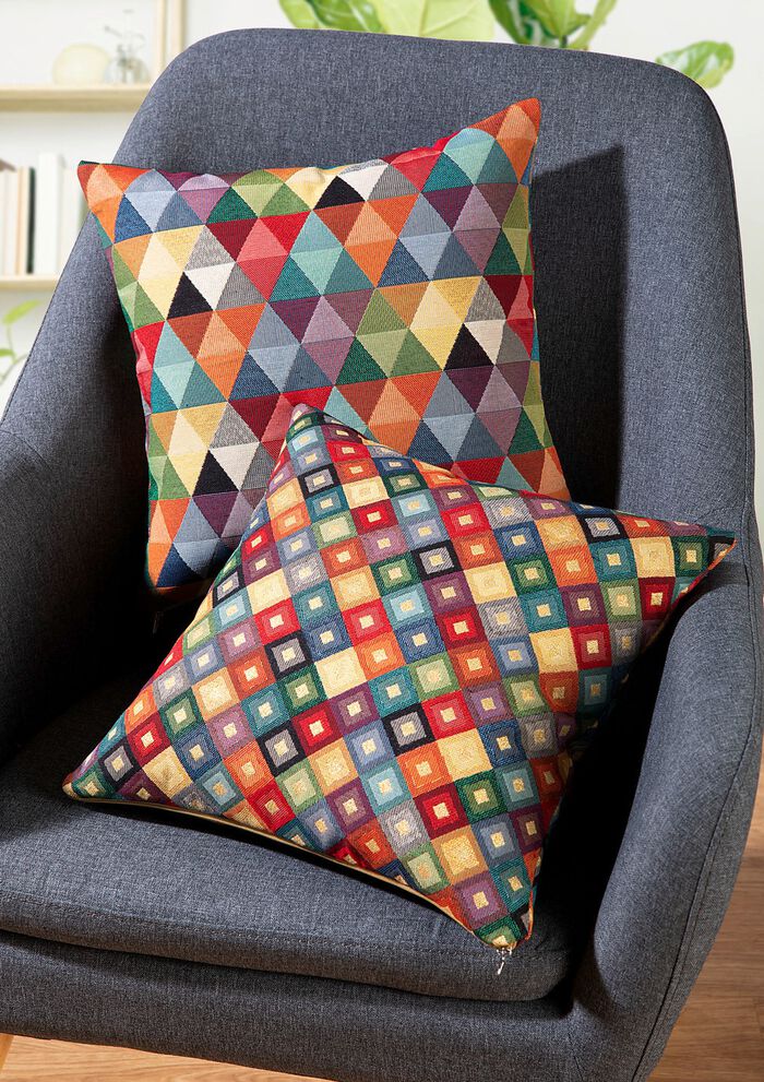 Farbenfrohe Kissenbezüge mit Reißverschluss BUNT