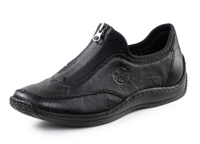 Rieker, klassische Damen-Slipper, mit Reißverschluss 