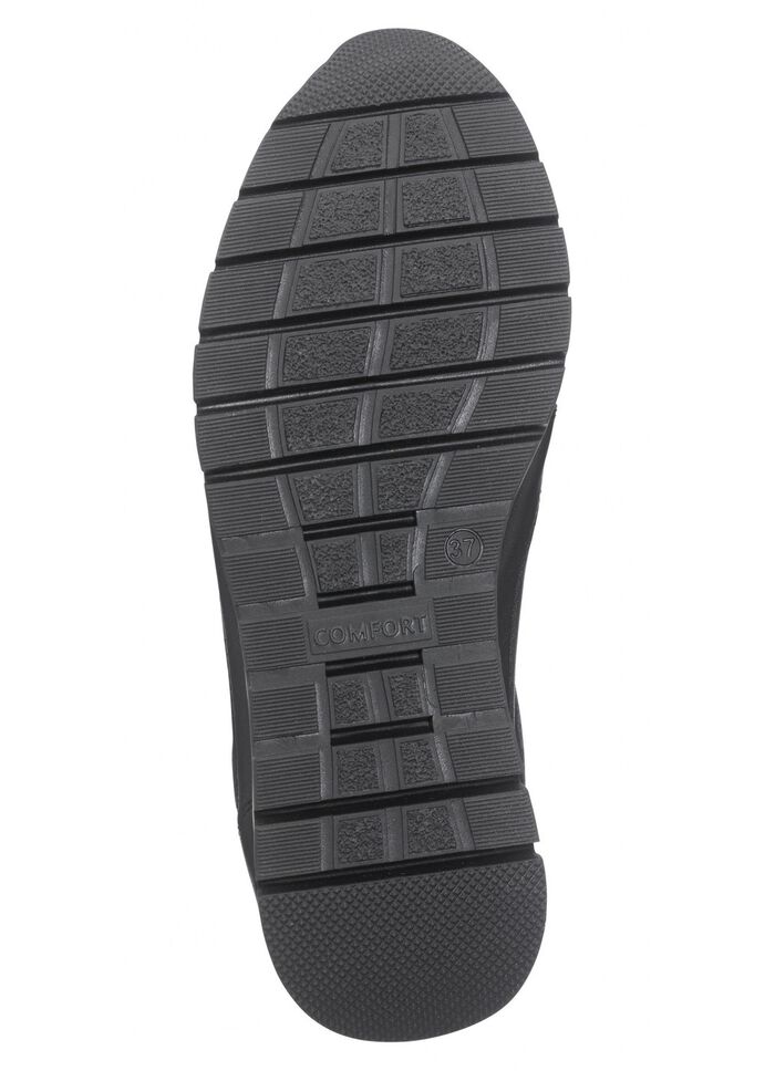 ELENA EDEN, sportliche Damen-Sneaker, Weite H, mit herausnehmbarem Fu&szlig;bett SCHWARZ