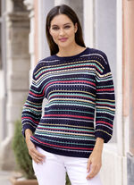Pullover in Ringeldessin 